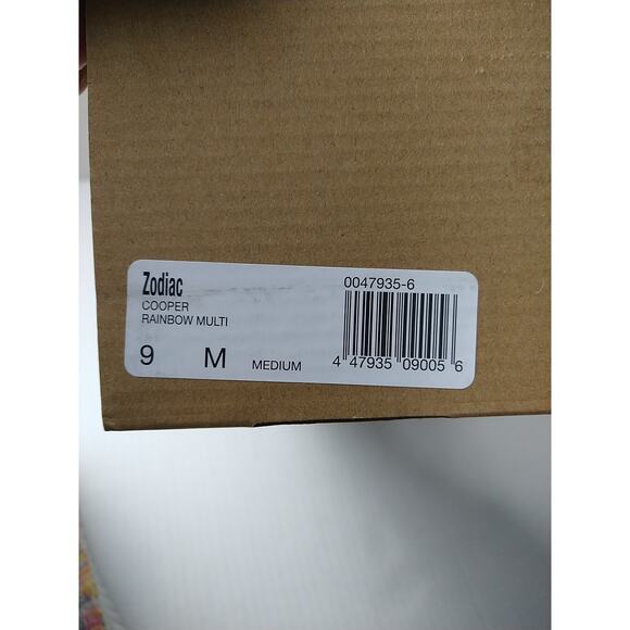 Zodiac Woman 9M Cooper Rainbow Multi Color Weave Lace Up Shoes - Picture 4 of 12